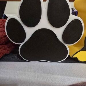 Black and White Paw Print Bath & body Works soap holder
